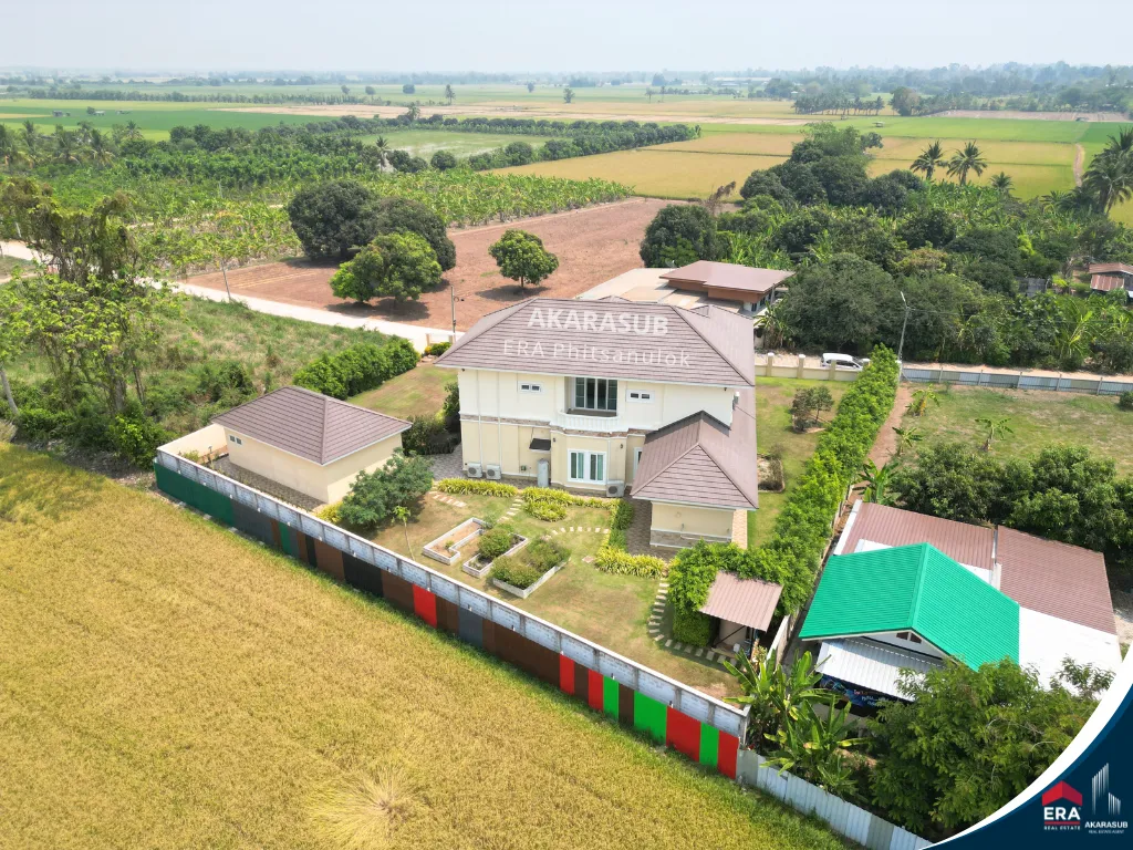 ขายบ้านหรู บนที่ดิน 1ไร่ ใช้วัสดุอย่างดี พร้อมเฟอร์นิเจอร์นำเข้า ใกล้ม.นเรศวร จ.พิษณุโลก รูปที่ 3
