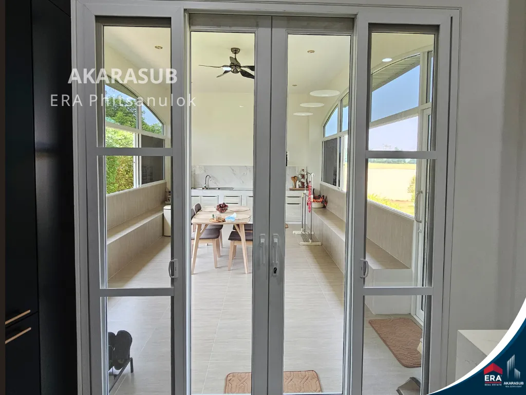 ขายบ้านหรู บนที่ดิน 1ไร่ ใช้วัสดุอย่างดี พร้อมเฟอร์นิเจอร์นำเข้า ใกล้ม.นเรศวร จ.พิษณุโลก รูปที่ 8