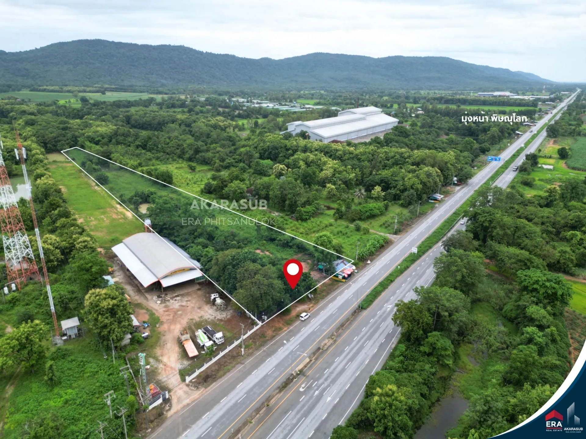 ที่ดินติดถนนสาย 11 พิษณุโลก-อุตรดิดถ์ แปลงใหญ่ เหมาะกับการทำธุรกิจ ประเภทโรงงาน โกดัง ศูรย์กระจายสินค้า รูปที่ 4