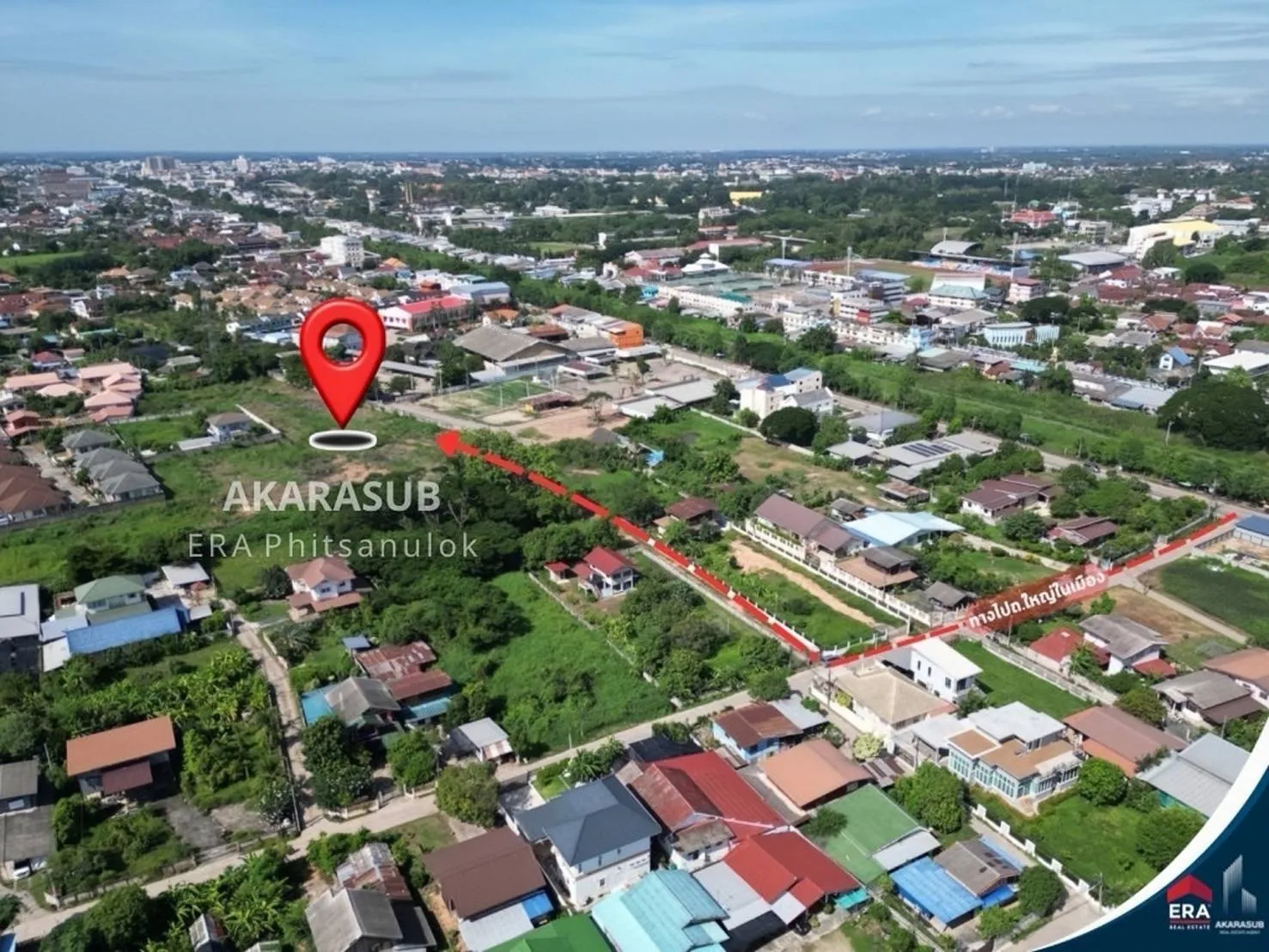ที่ดินแปลงใหญ่เกือบ 10 ไร่ เหมาะสำหรับทำบ้านจัดสรร ใกล้ ถ.ธรรมบูชา และ ถ.เอกาทศรถ รูปที่ 4