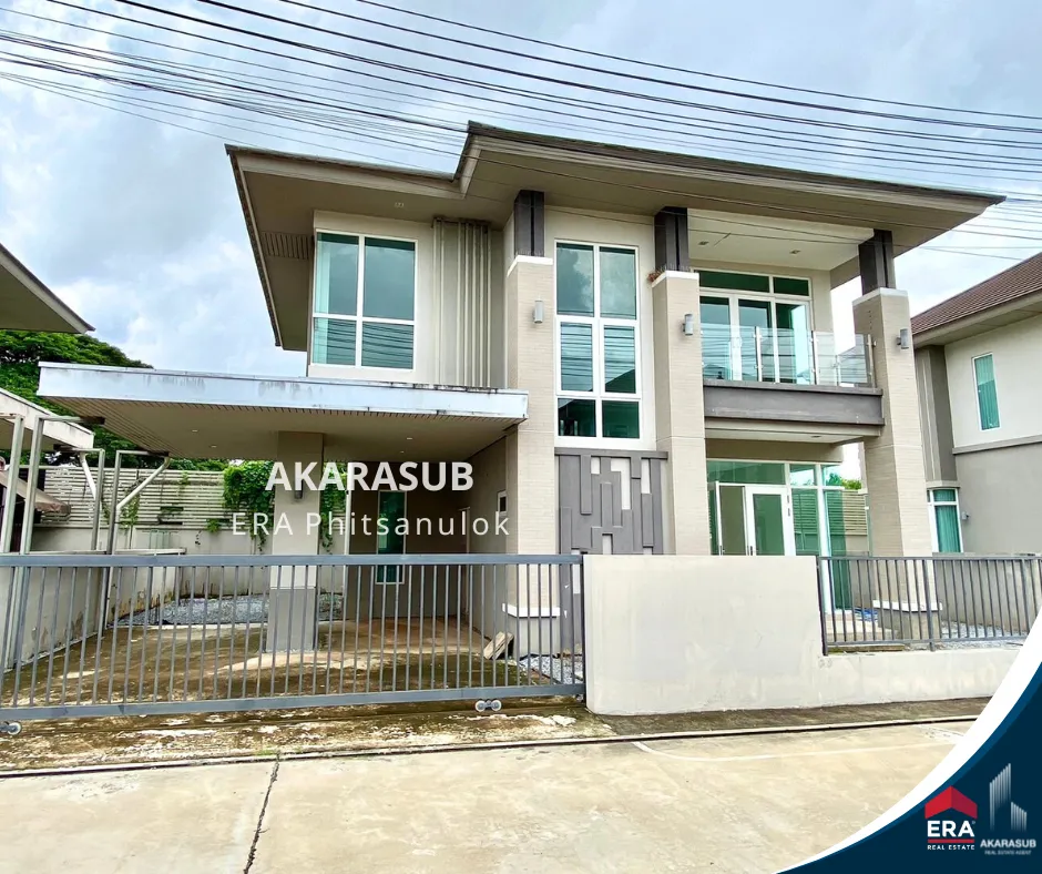 ขายบ้านเดี่ยว 2 ชั้น The Habitatt พิษณุโลก ใกล้แยกวุ่นวาย บ้านสวย ทำเลดี สิ่งอำนวยความสะดวกครบครัน ต.บ้านคลอง จ.พิษณุโลก รูปที่ 1