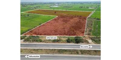 ที่ดิน 47 ไร่ ติดถนนเลี่ยงเมืองพิษณุโลก หน้ากว้าง 116 เมตร แปลงใหญ่ศักยภาพสูง รูปที่ 3