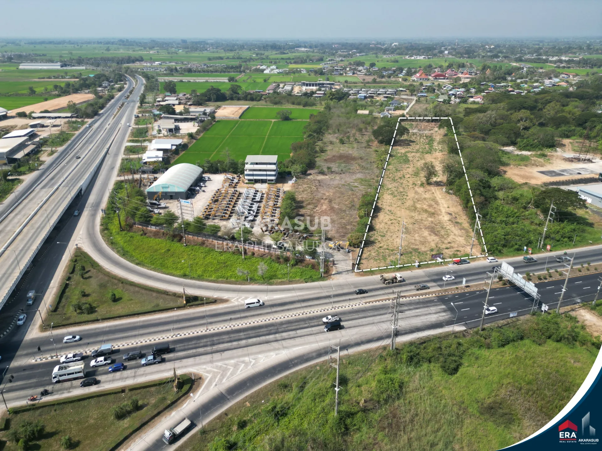 ที่ดินแปลงใหญ่ 8ไร่ ทำเลศักยภาพ ติดสี่แยกถนนเลี่ยงเมืองพิษณุโลก รูปที่ 2