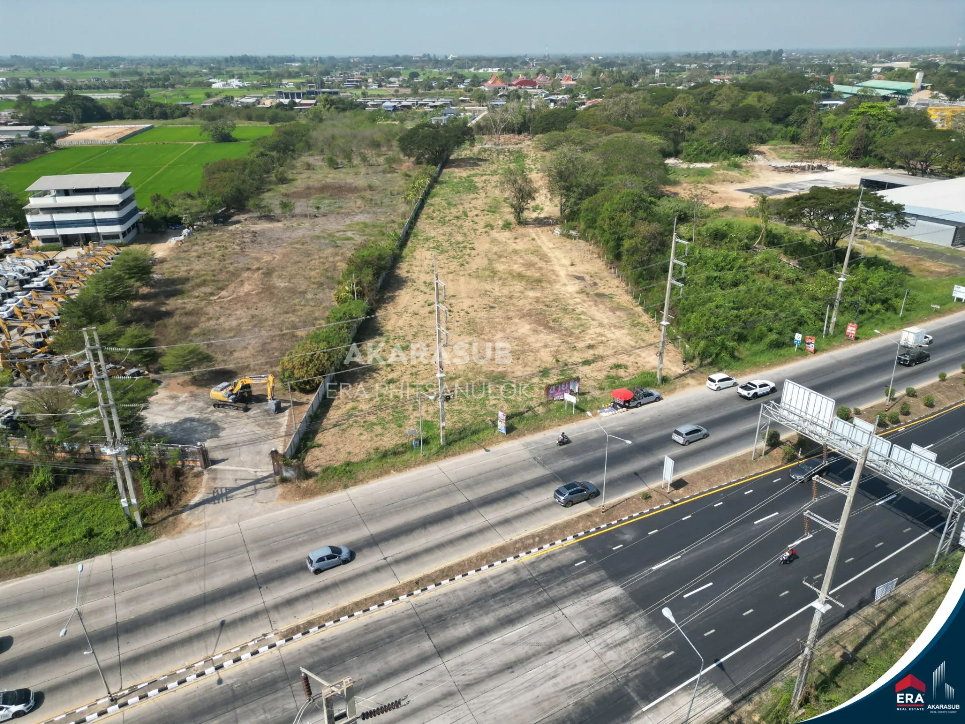 ที่ดินแปลงใหญ่ 8ไร่ ทำเลศักยภาพ ติดสี่แยกถนนเลี่ยงเมืองพิษณุโลก รูปที่ 3