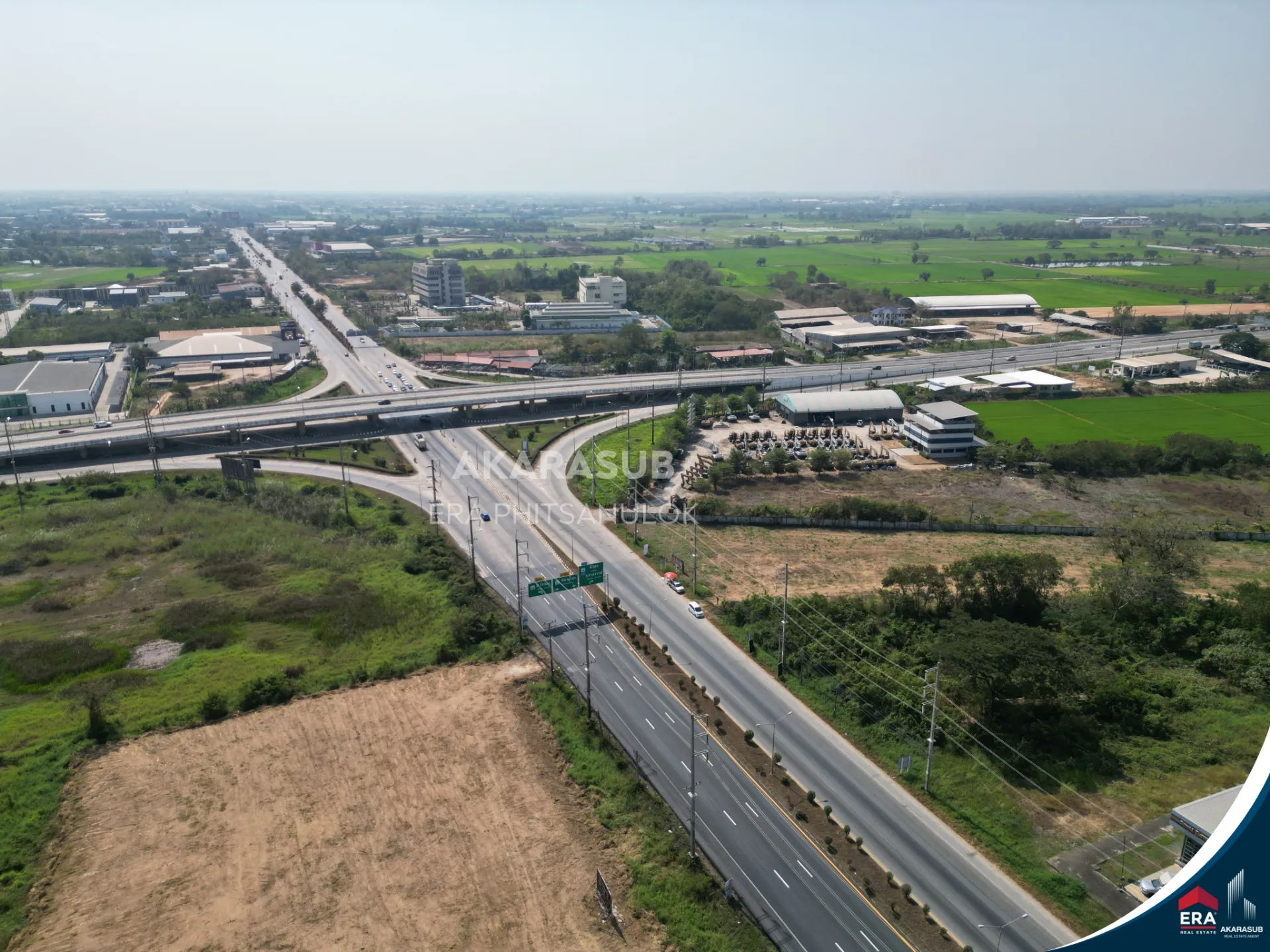 ที่ดินแปลงใหญ่ 8ไร่ ทำเลศักยภาพ ติดสี่แยกถนนเลี่ยงเมืองพิษณุโลก รูปที่ 5