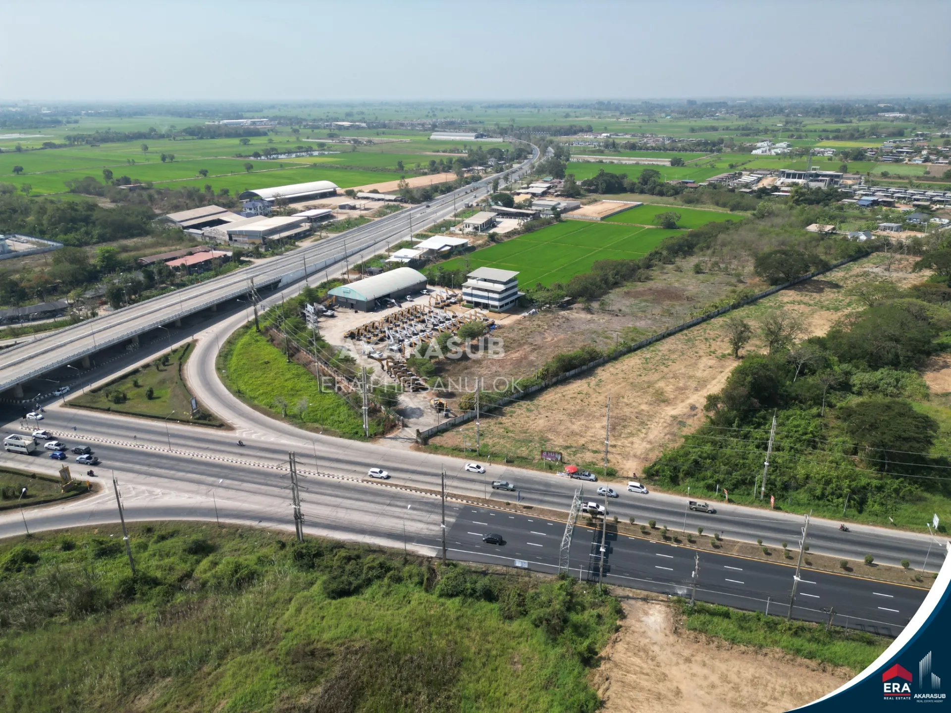 ที่ดินแปลงใหญ่ 8ไร่ ทำเลศักยภาพ ติดสี่แยกถนนเลี่ยงเมืองพิษณุโลก รูปที่ 6