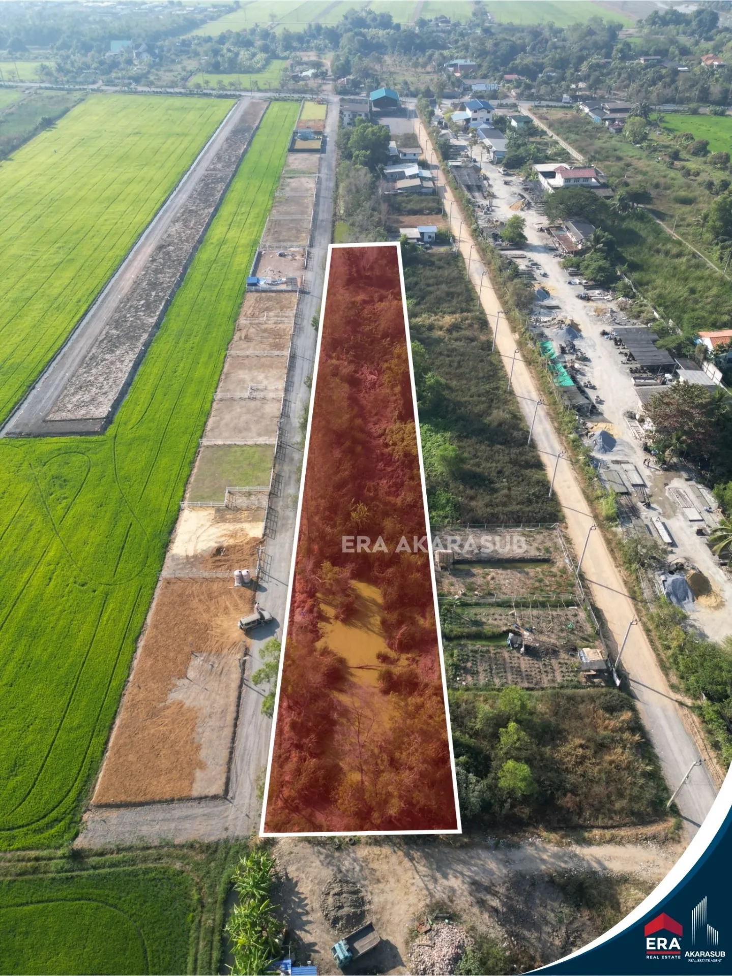 ที่ดิน 2 ไร่ ถมแล้ว บรรยากาศธรรมชาติ เหมาะสร้างบ้านหรือพัฒนาโครงการ หนองจอก รูปที่ 1