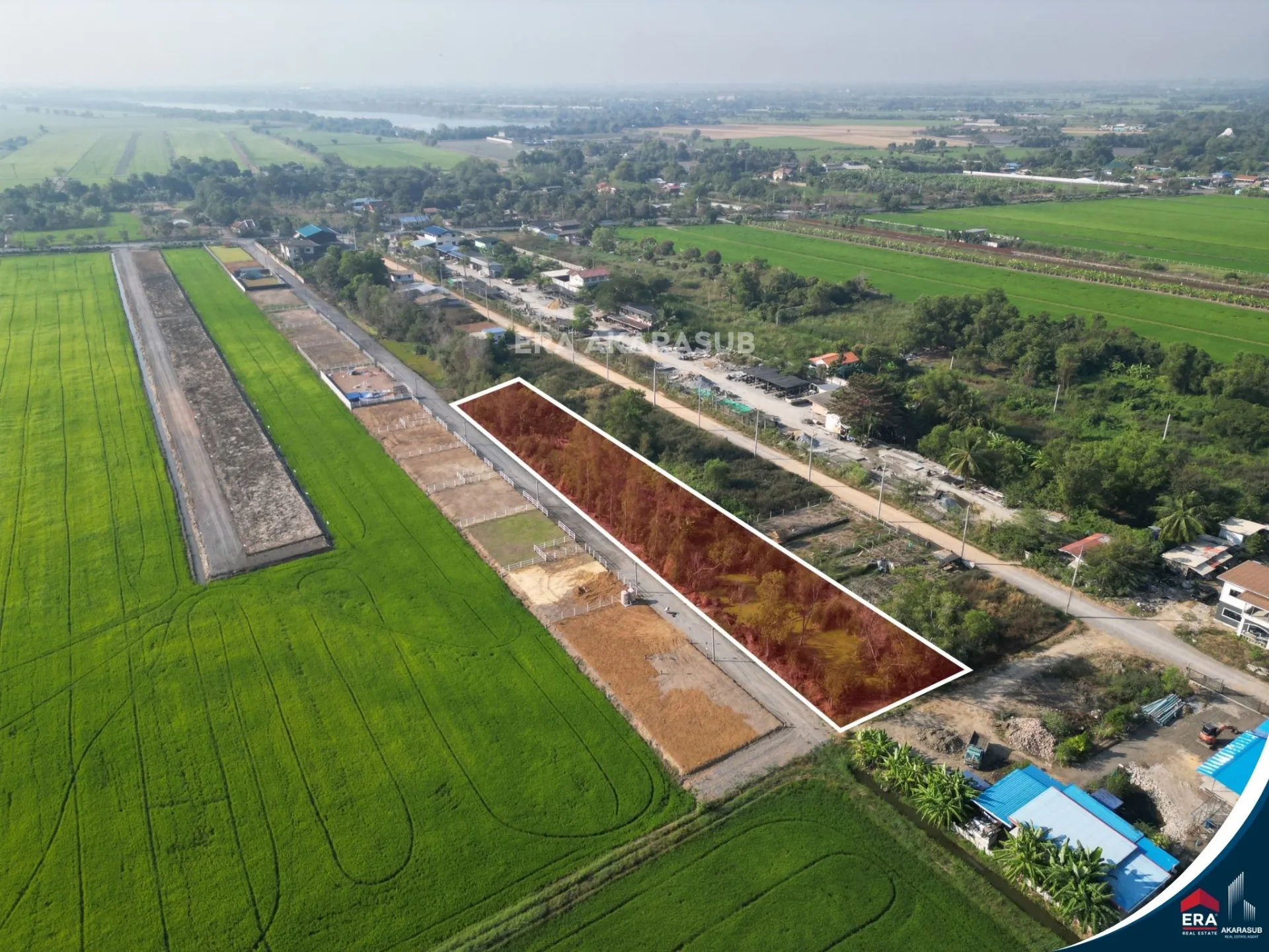 ที่ดิน 2 ไร่ ถมแล้ว บรรยากาศธรรมชาติ เหมาะสร้างบ้านหรือพัฒนาโครงการ หนองจอก รูปที่ 3