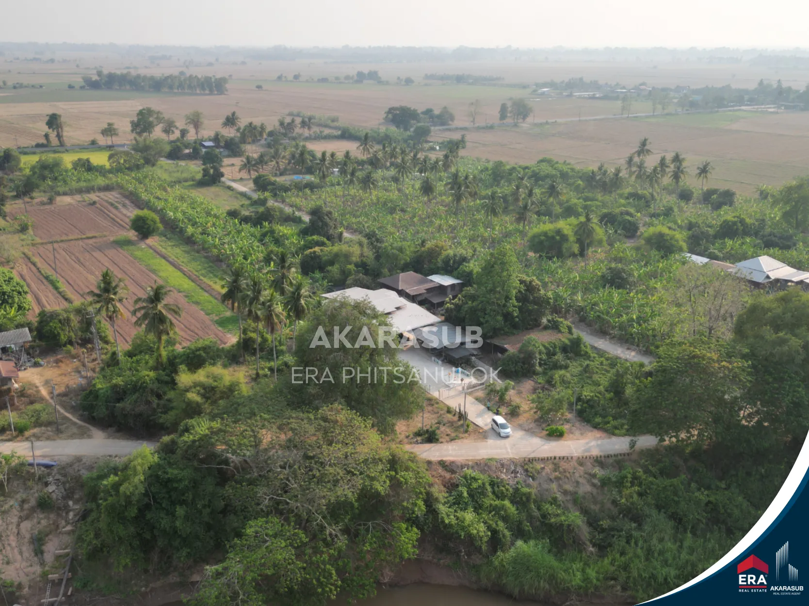 ที่ดินติดแม่น้ำน่าน 2 ไร่กว่า บรรยากาศธรรมชาติ เหมาะสร้างบ้านสวน รูปที่ 6