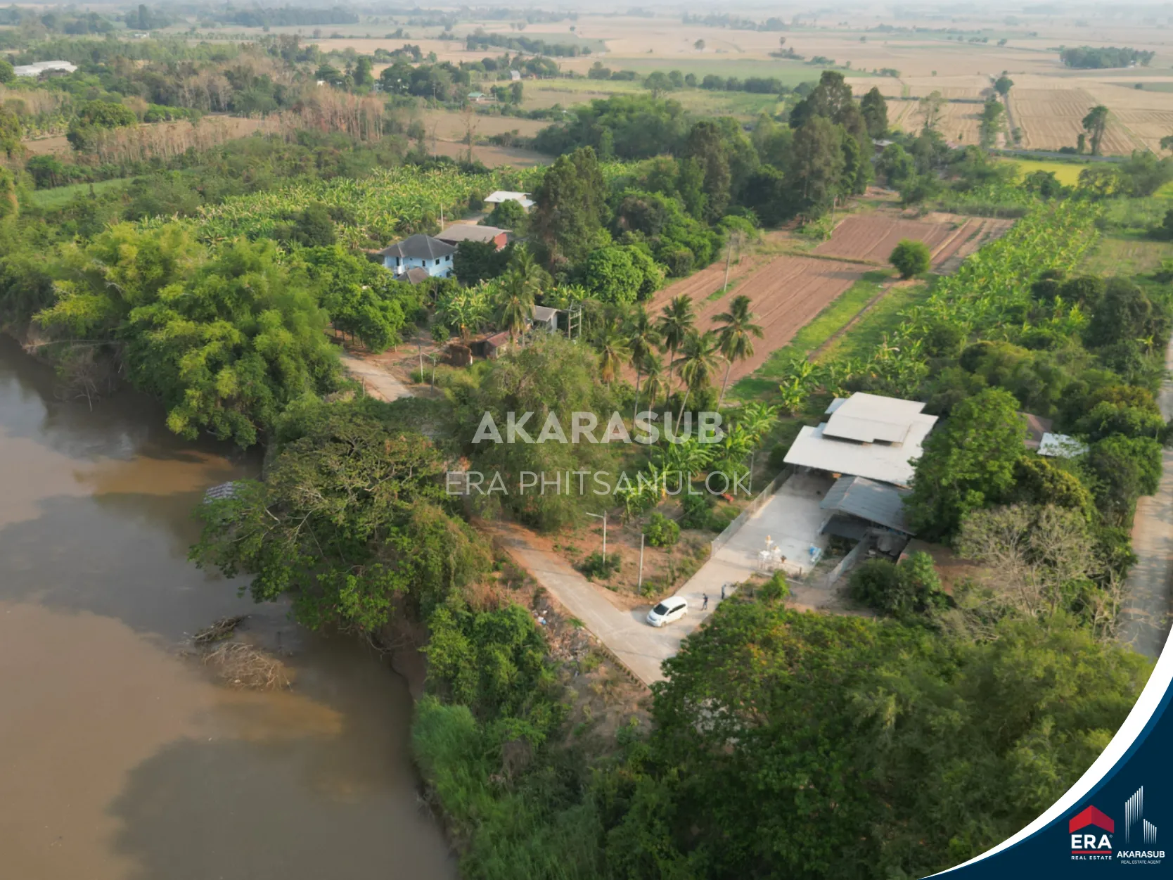 ที่ดินติดแม่น้ำน่าน 2 ไร่กว่า บรรยากาศธรรมชาติ เหมาะสร้างบ้านสวน รูปที่ 8