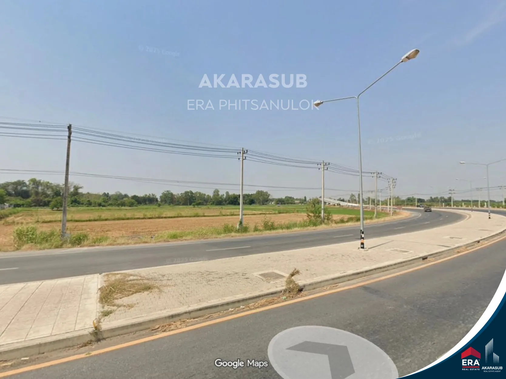 ที่ดินติดถนน4เลน (ทางหลวง1114) หน้ากว้างเกือบ 100 เมตร รูปที่ 2