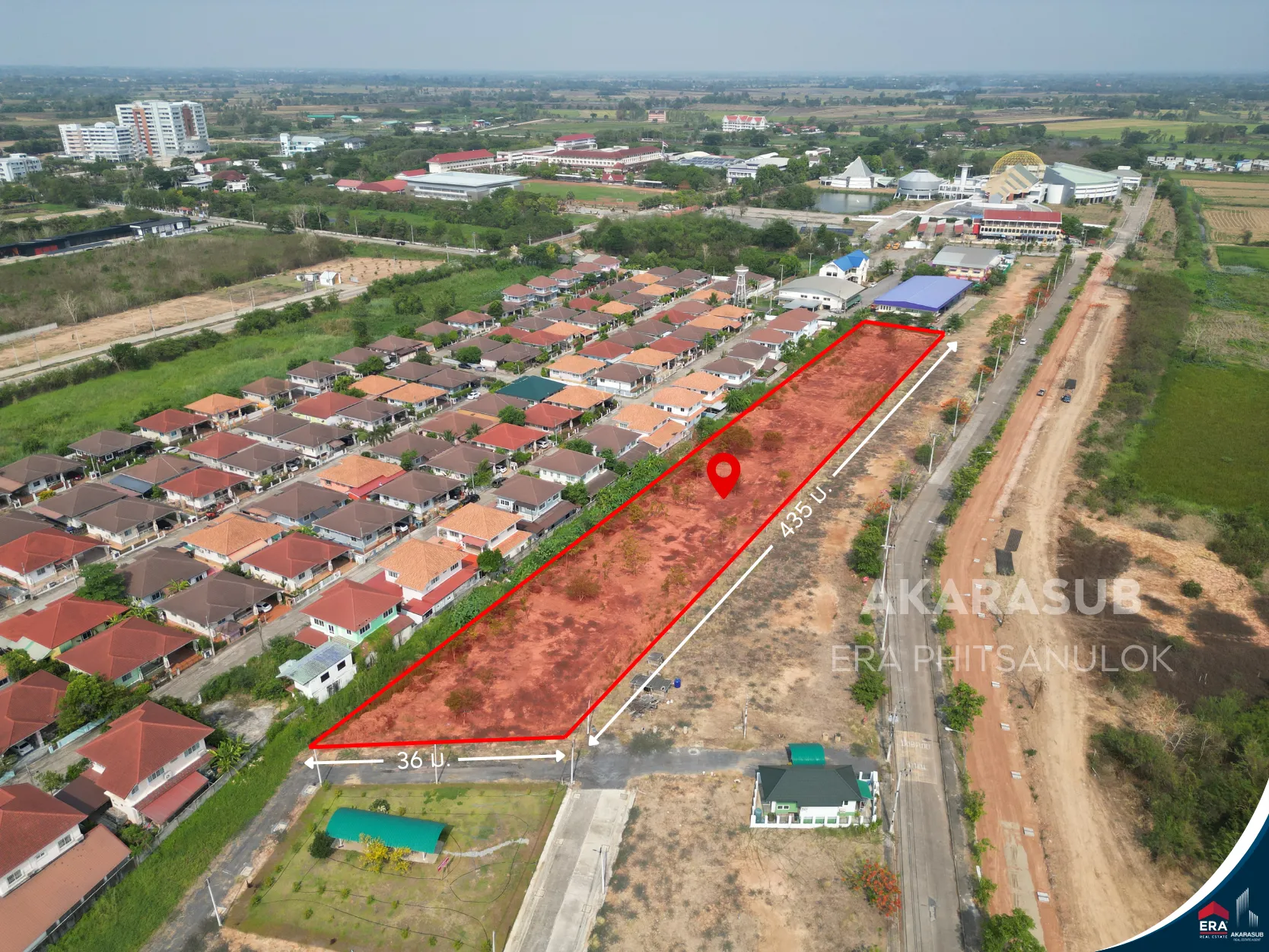ที่ดินถมแล้ว 4ไร่กว่า ใกล้สี่แยกเอ็กซเรย์ และ ถ.เลี่ยงเมืองพิษณุโลก รูปที่ 1