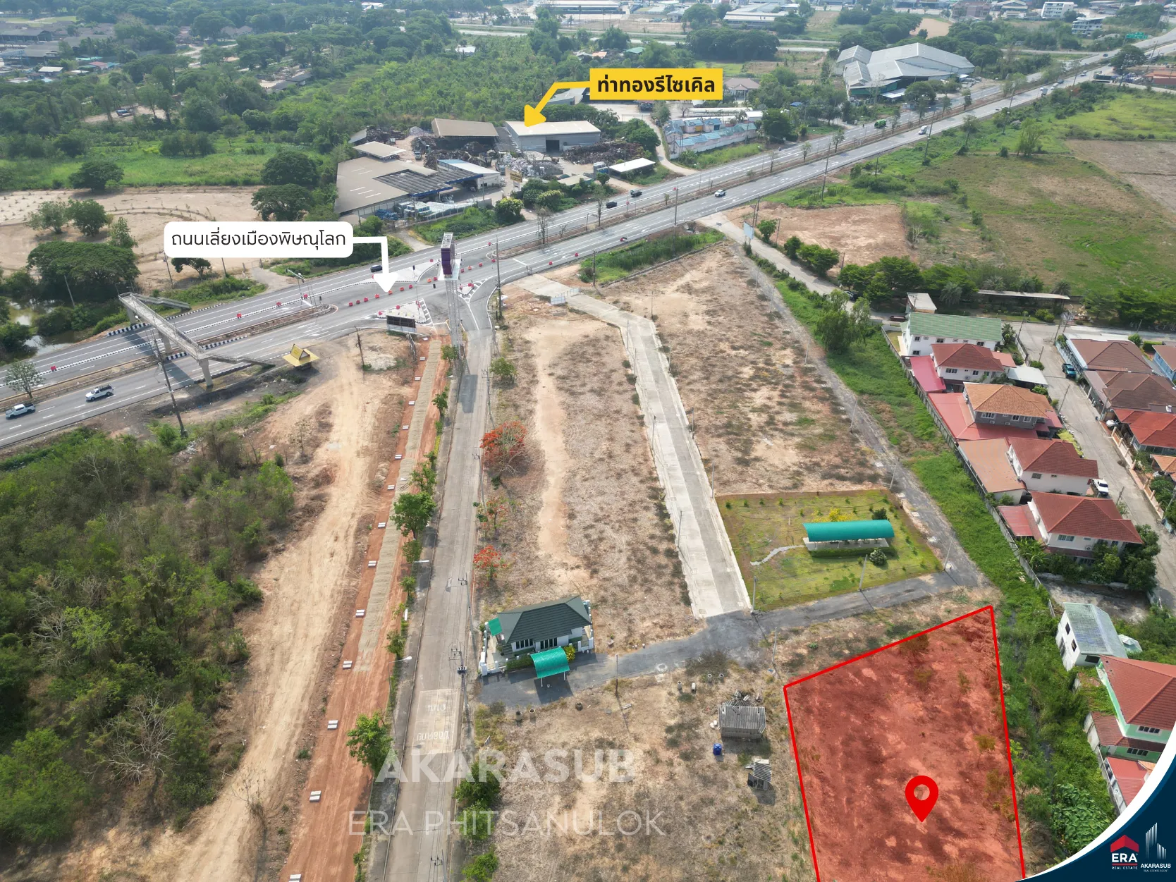ที่ดินถมแล้ว 4ไร่กว่า ใกล้สี่แยกเอ็กซเรย์ และ ถ.เลี่ยงเมืองพิษณุโลก รูปที่ 5