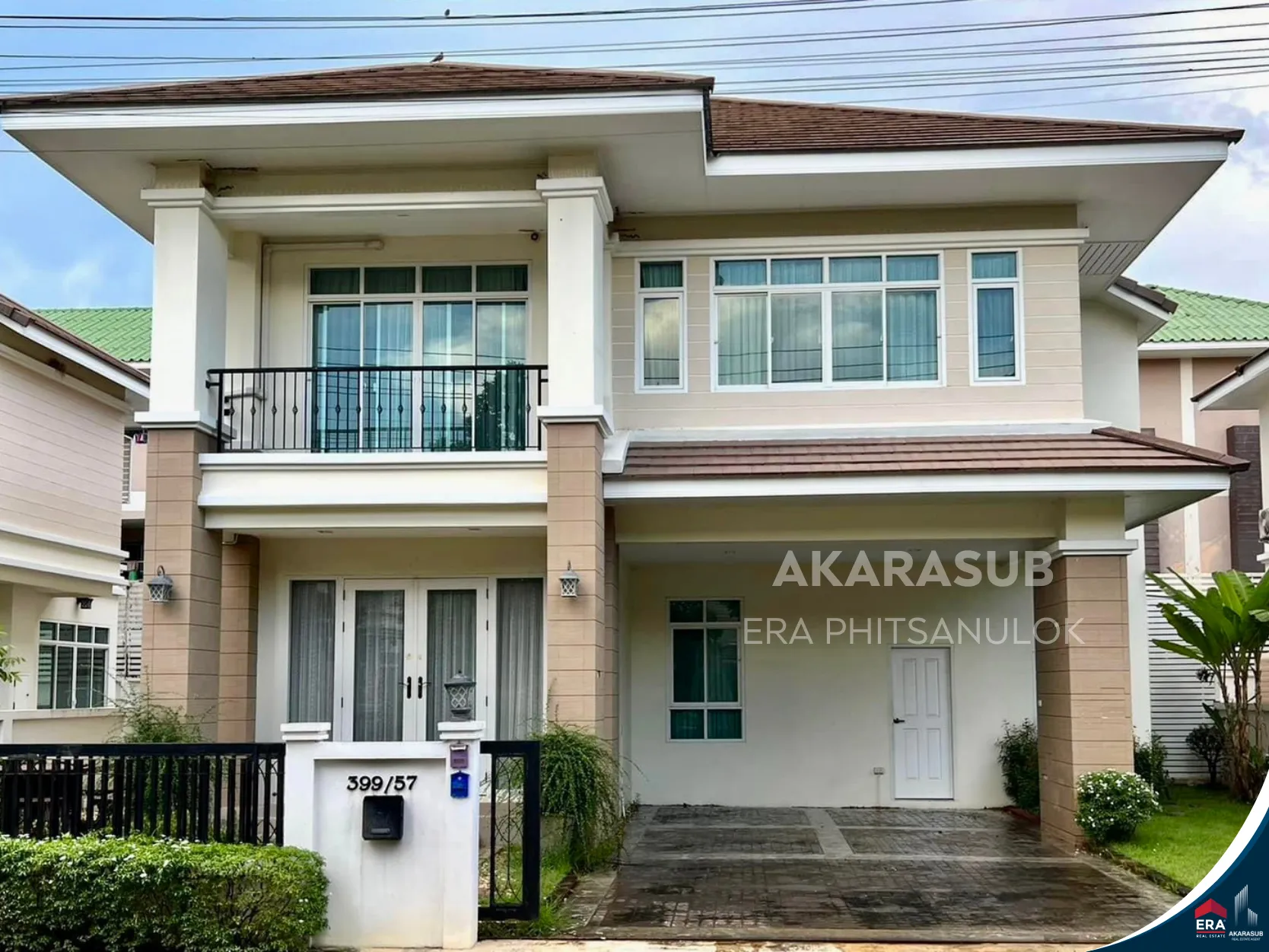 บ้านเดี่ยวพร้อมอยู่ ใจกลางเมืองพิษณุโลก โครงการวรางค์สิริ รูปที่ 1
