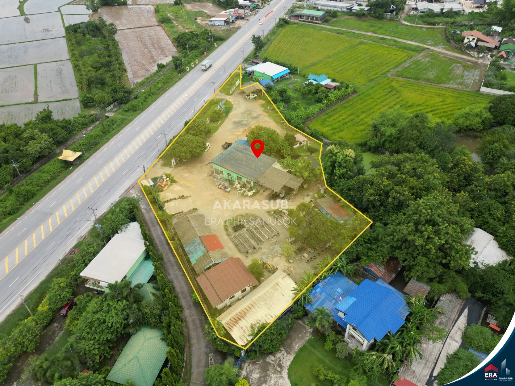 ที่ดิน 3 ไร่ ติดถนนใหญ่ หน้ากว้าง 60 เมตร ทำเลศักยภาพสูง ใกล้แยกแสงดาว อ.เมืองพิษณุโลก รูปที่ 5