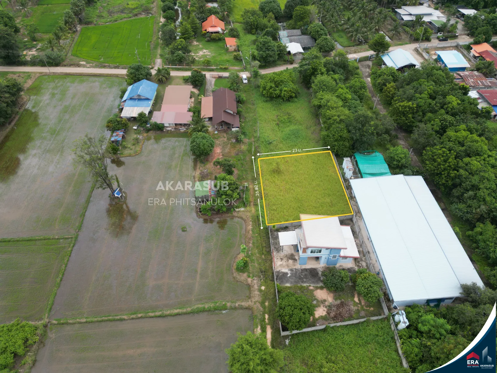ที่ดินเปล่าแปลงสวย เหมาะสำหรับปลูกบ้าน ทำเลหัวรอ รูปที่ 2